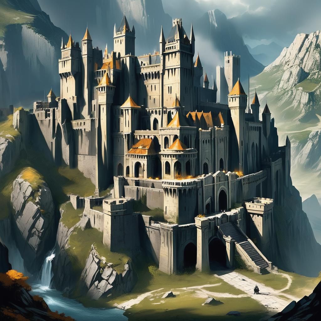Auronix Imperial Castle: Matte Painting of Salinth Fortress