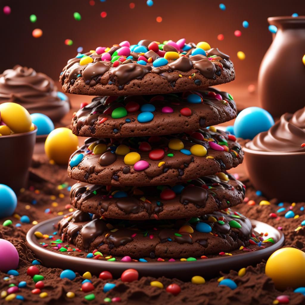 Giant Chocolate Chip Cookie with Sprinkles