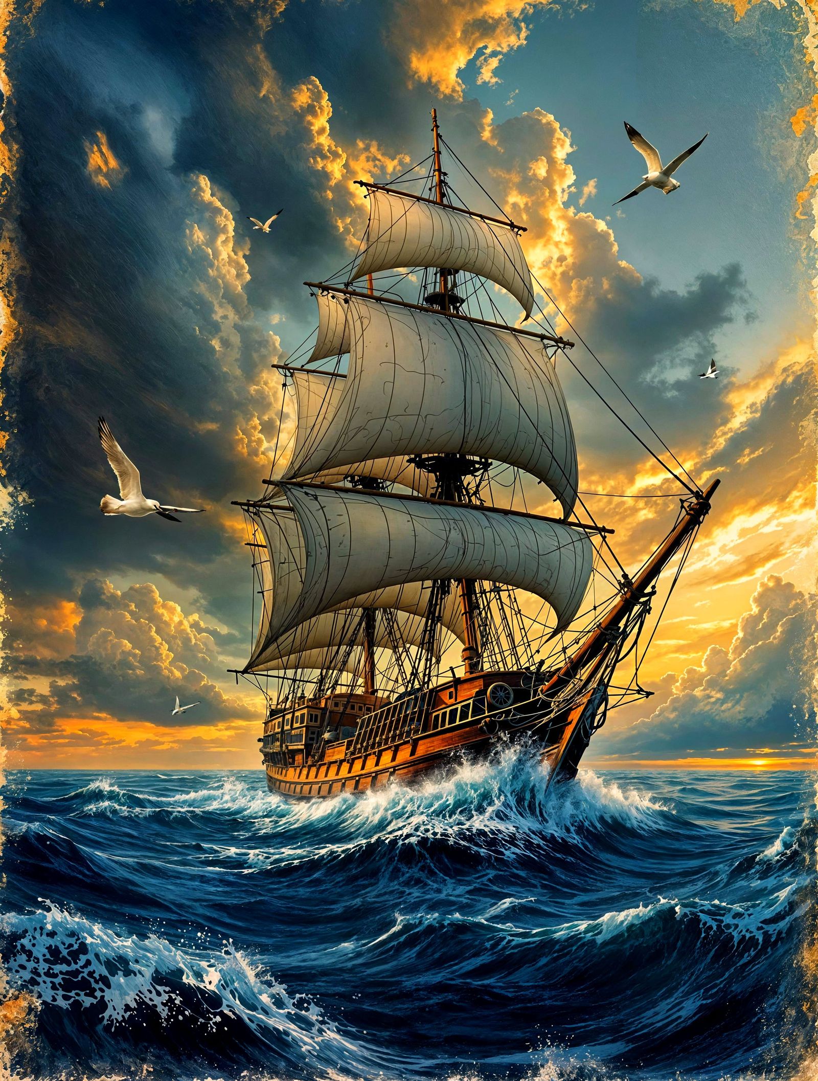 Grand Maritime Adventure: A Cinematic Nautical Map