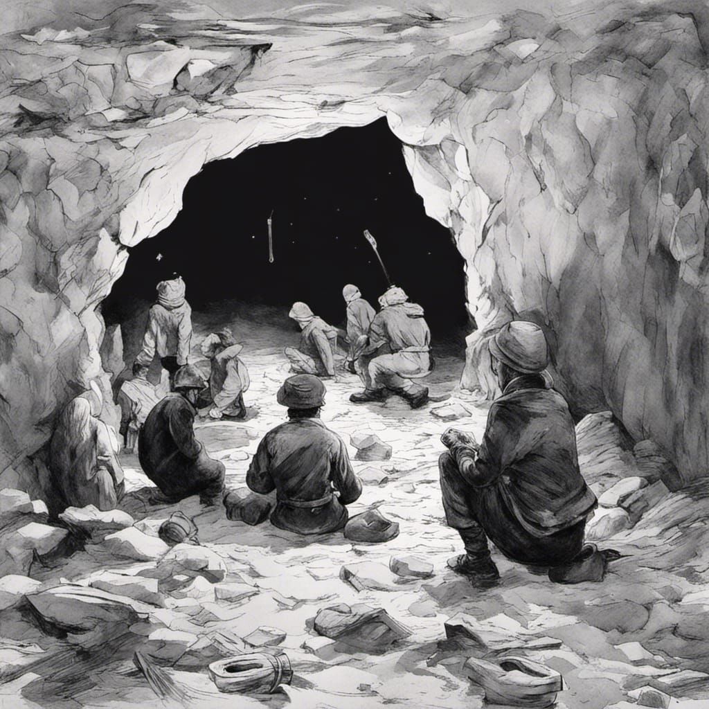 Robbers in a Cave on a Stormy Night