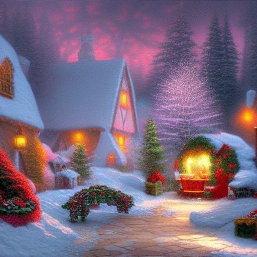 Ethereal Fantasy: Hyperdetailed Santa's Workshop