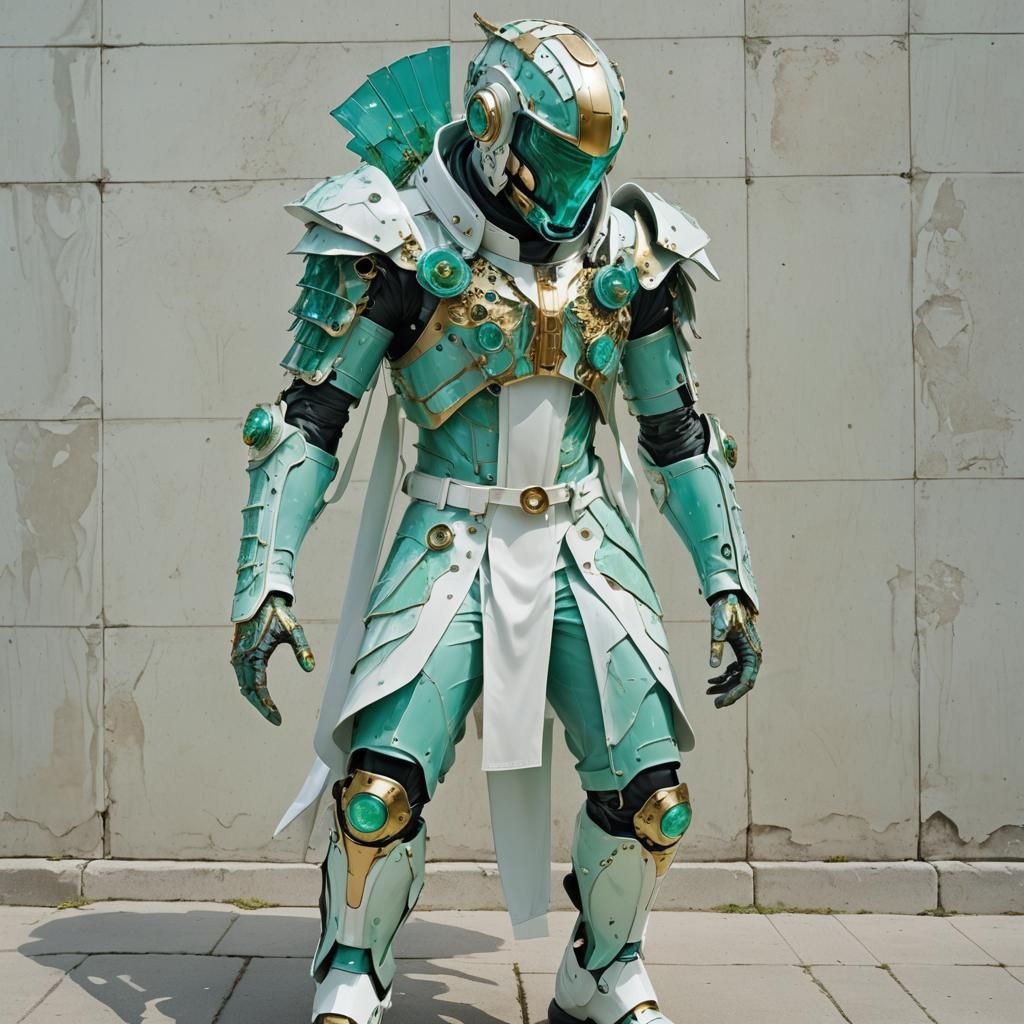 High Fashion Cyborg on Angelic Path