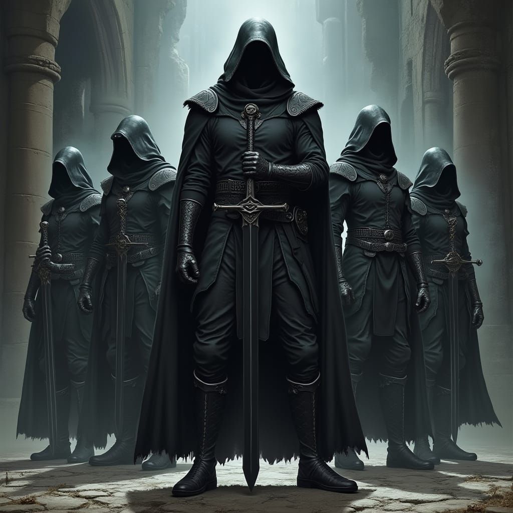 Black Swordsman Guts Leads Falcon Squad in Dark Medieval Bat...