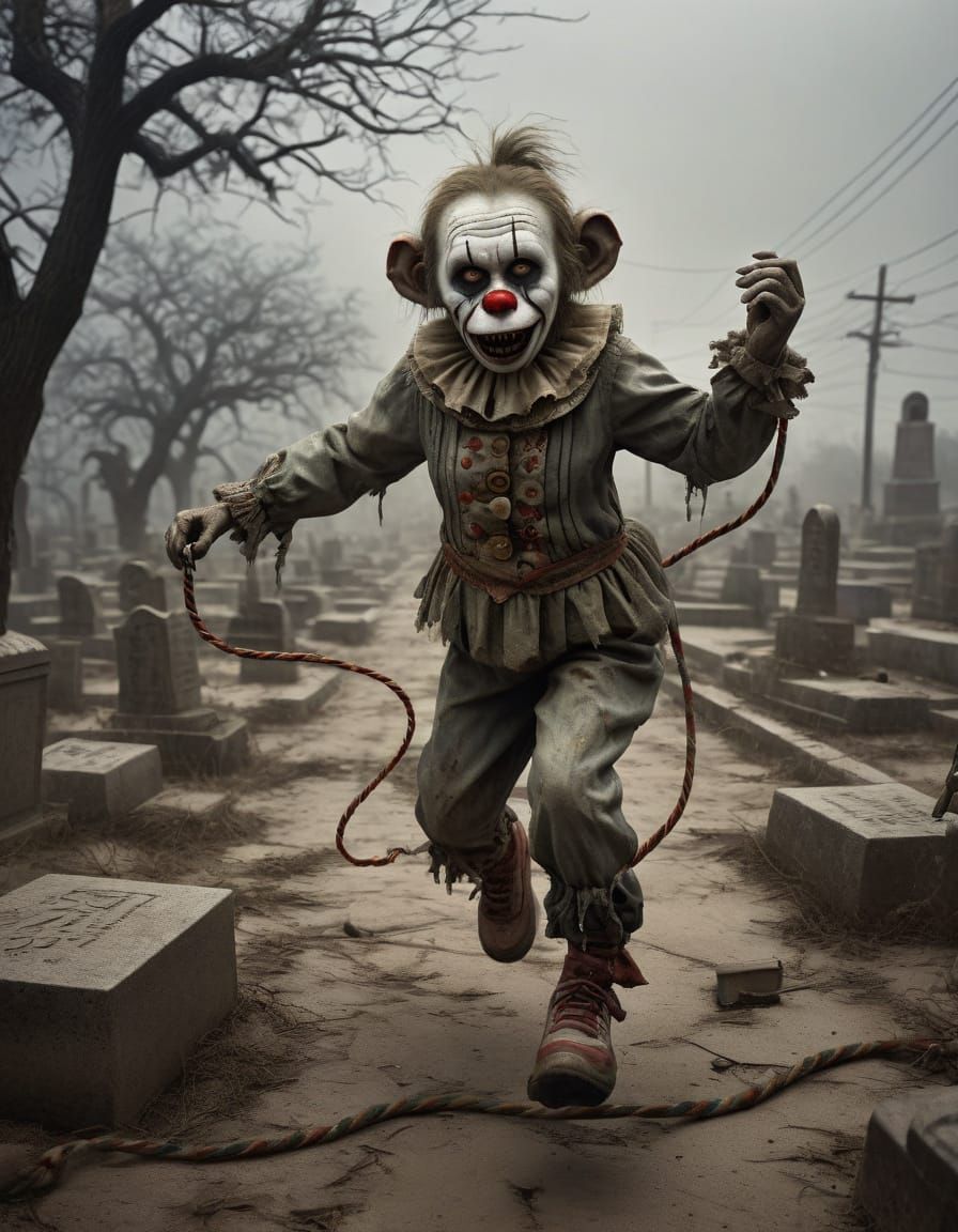 Epic Zombie Apocalypse Scene in a 1930s Oklahoma Dust Bowl C...