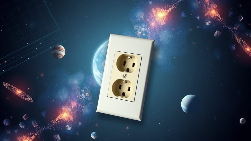European Outlet Floating in Outer Space