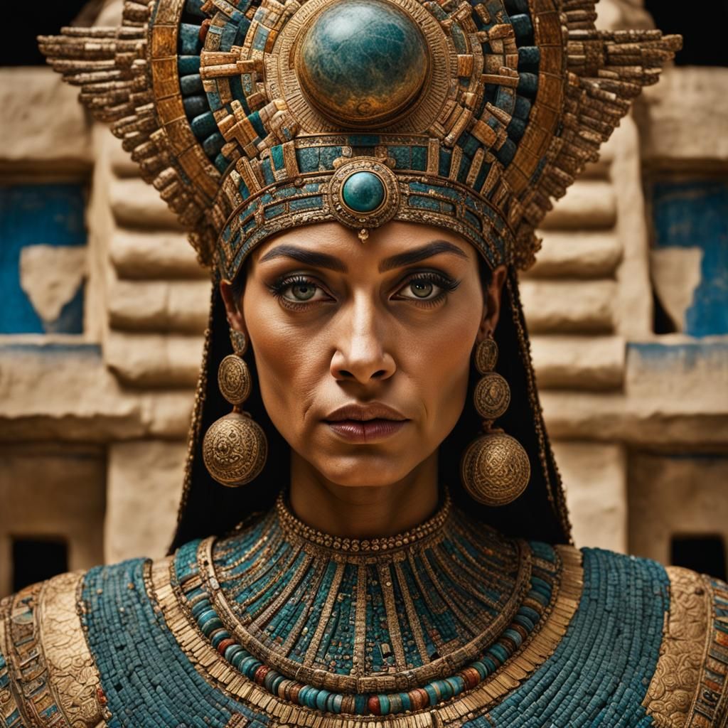 Lady of Elche as Anunnaki Goddess Portrait