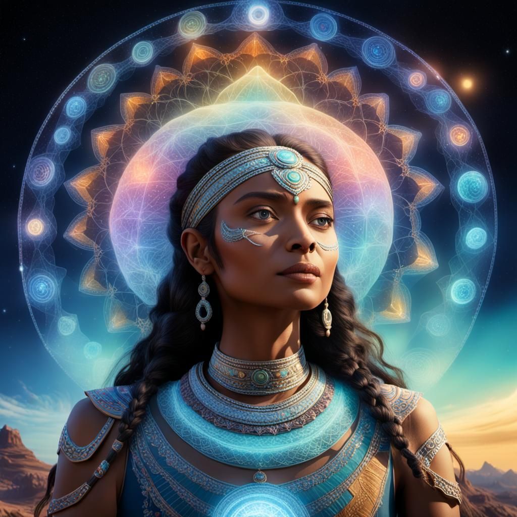 Magie blanche sorciere amérindienne chamanne, magicienne rel...