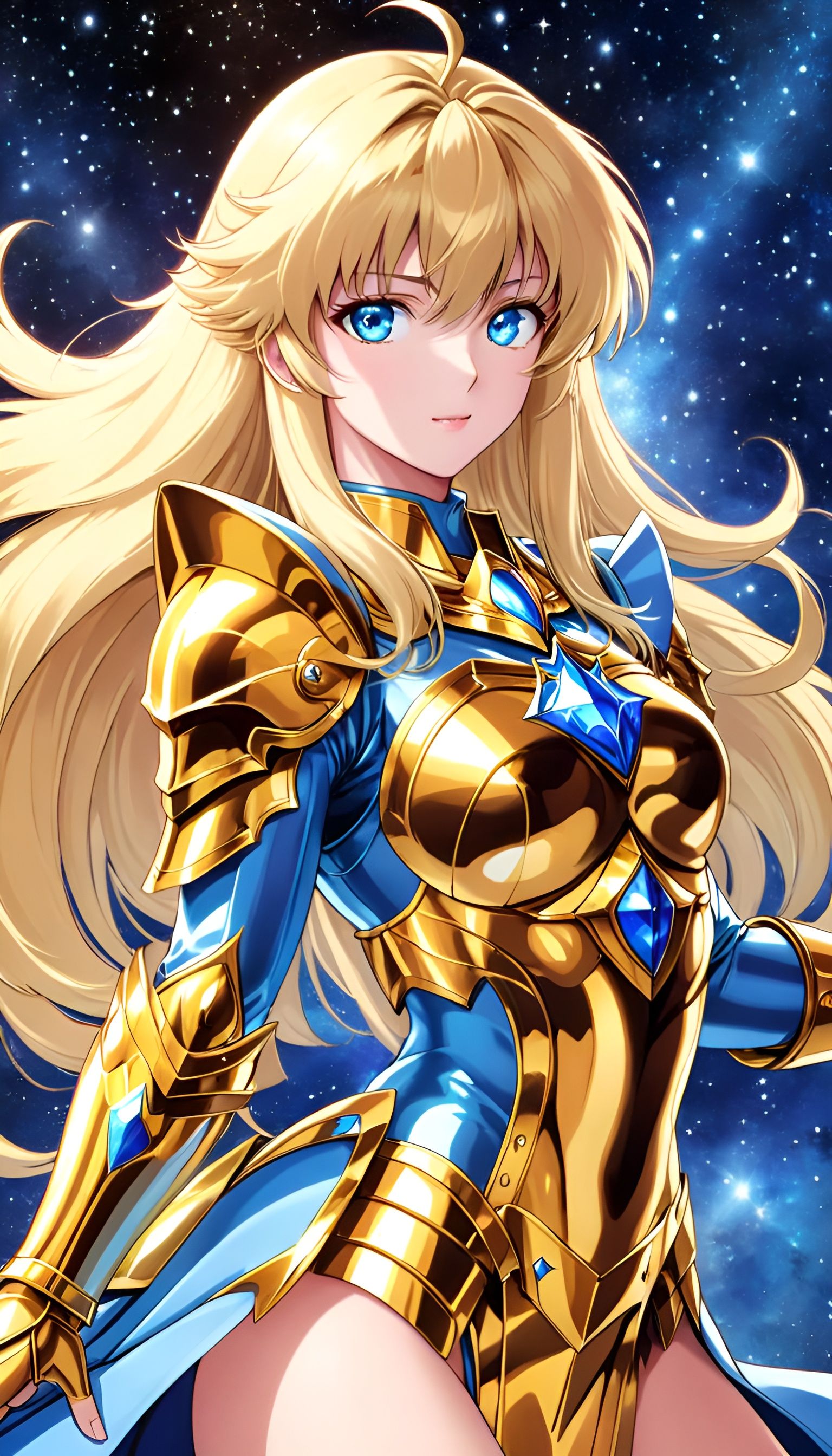 Female Virgo Gold Knight in Saint Seiya Style