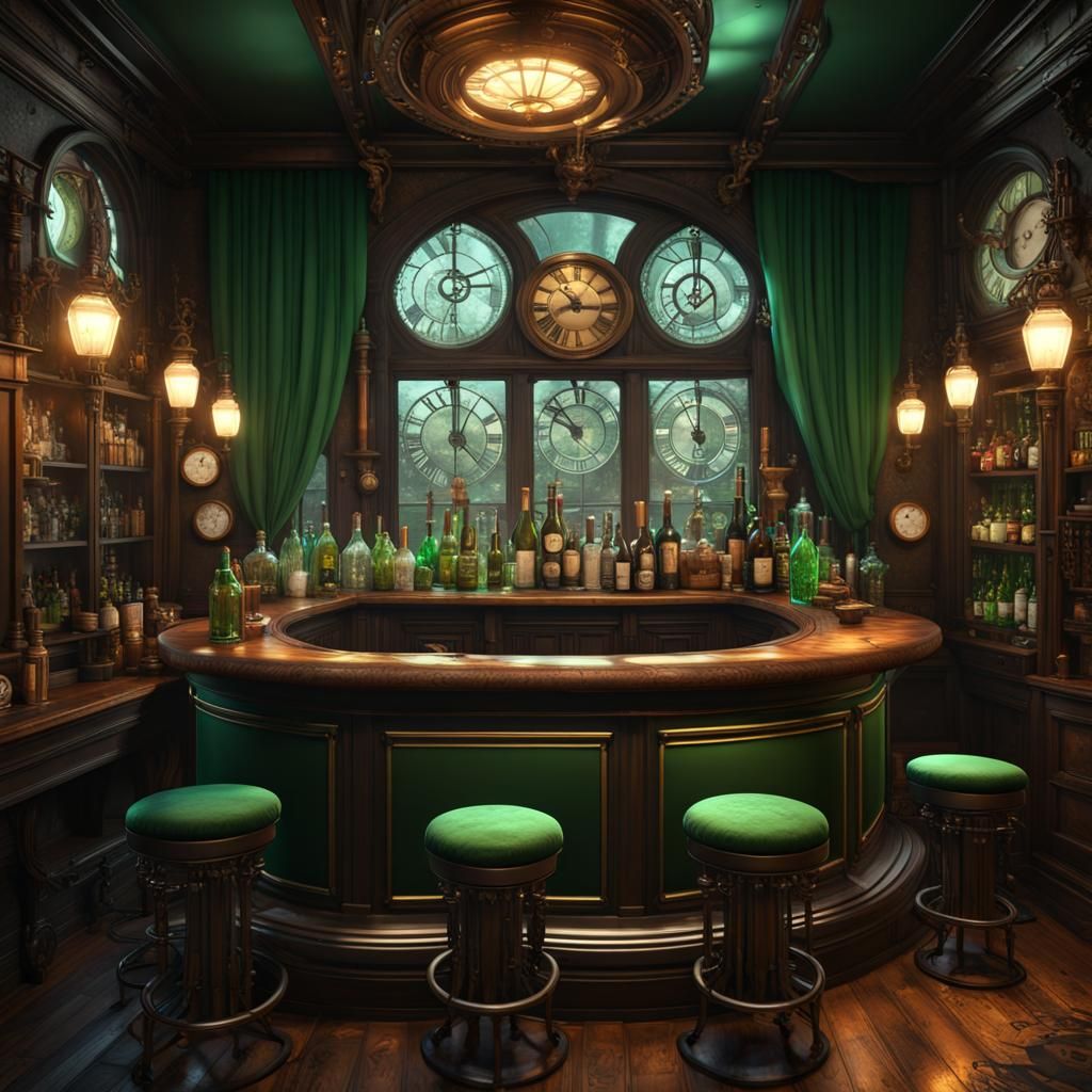 Steampunk Pub IV  (Greens)