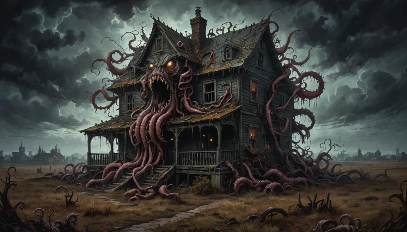 Eldritch Horror Engulfs Creepy Abandoned House