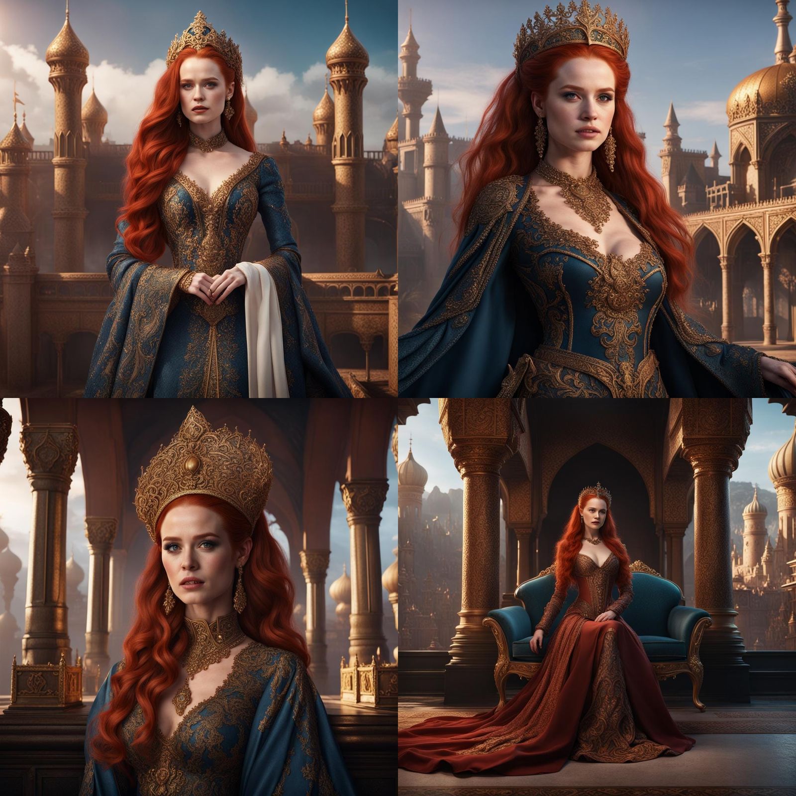 Madelaine Petsch as a Sultan: Fantasy Art