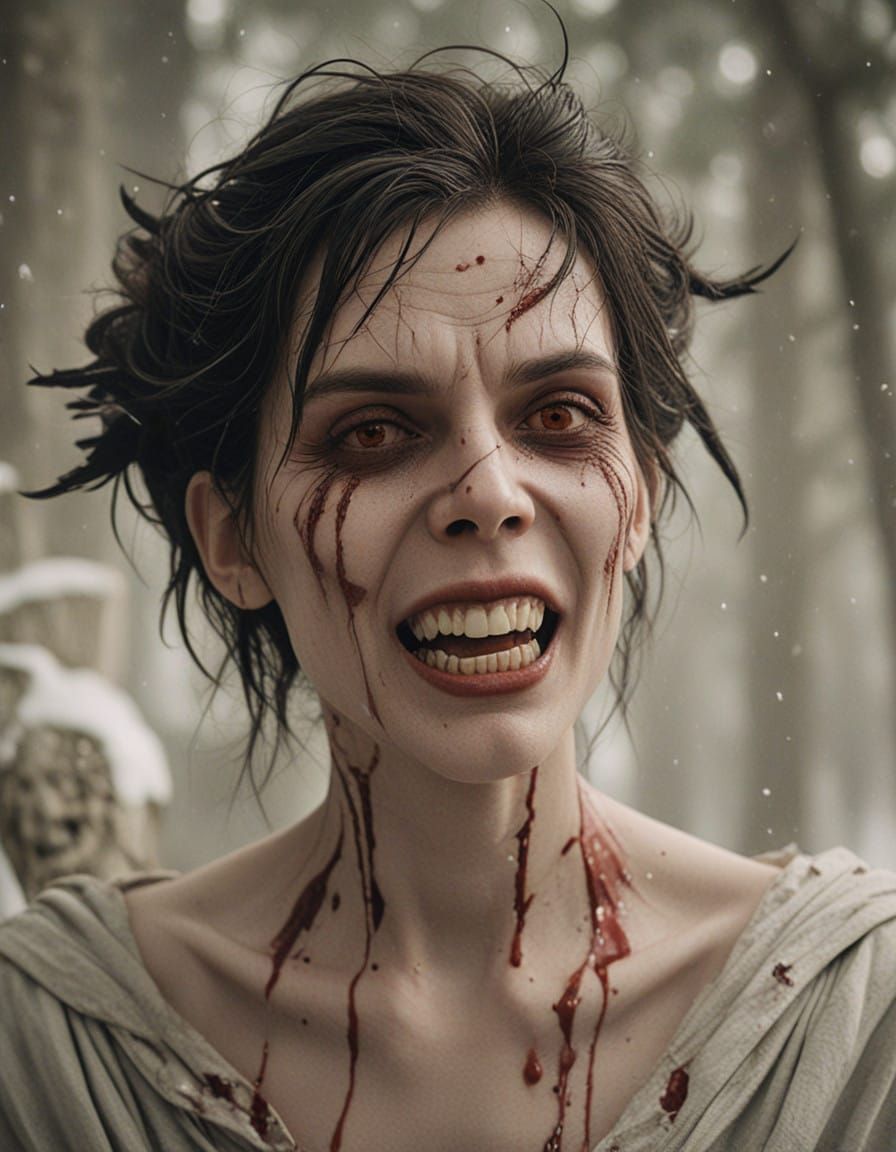 Macabre Santa Claus in a Haunting, Biomechanical Nightmare S...