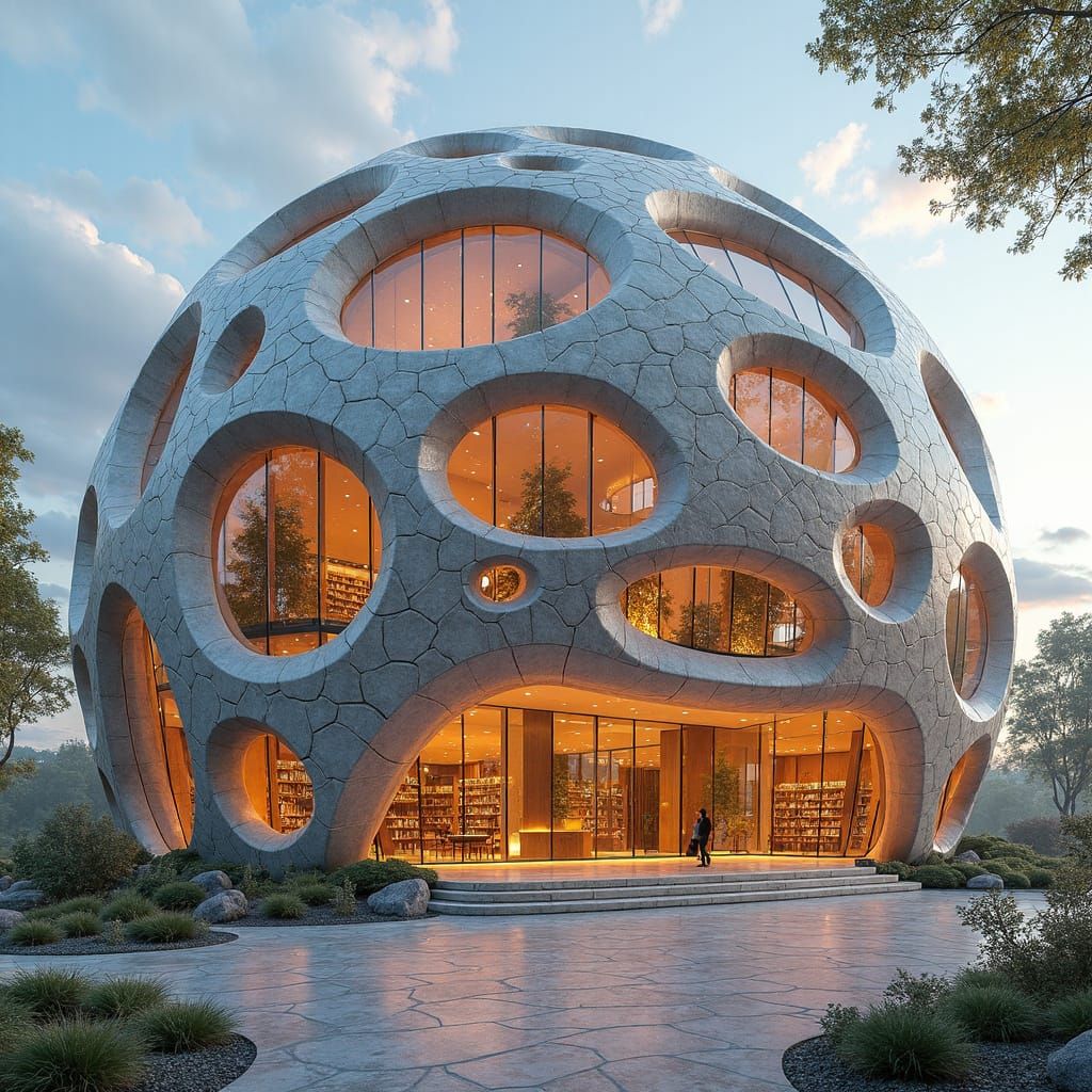 Gemstone Library: Modern Architecture Design