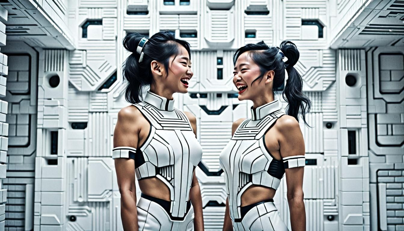 large white bright interior, art deco, futuristic, scifi, ep...