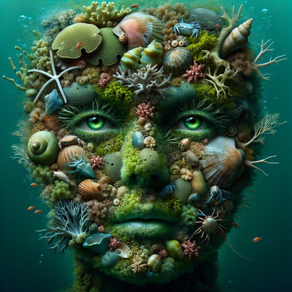 Coral Reef Face: A Sea-Inspired Visage