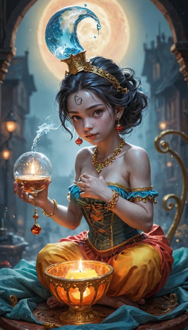 Nude Female Torso AI Generated Image