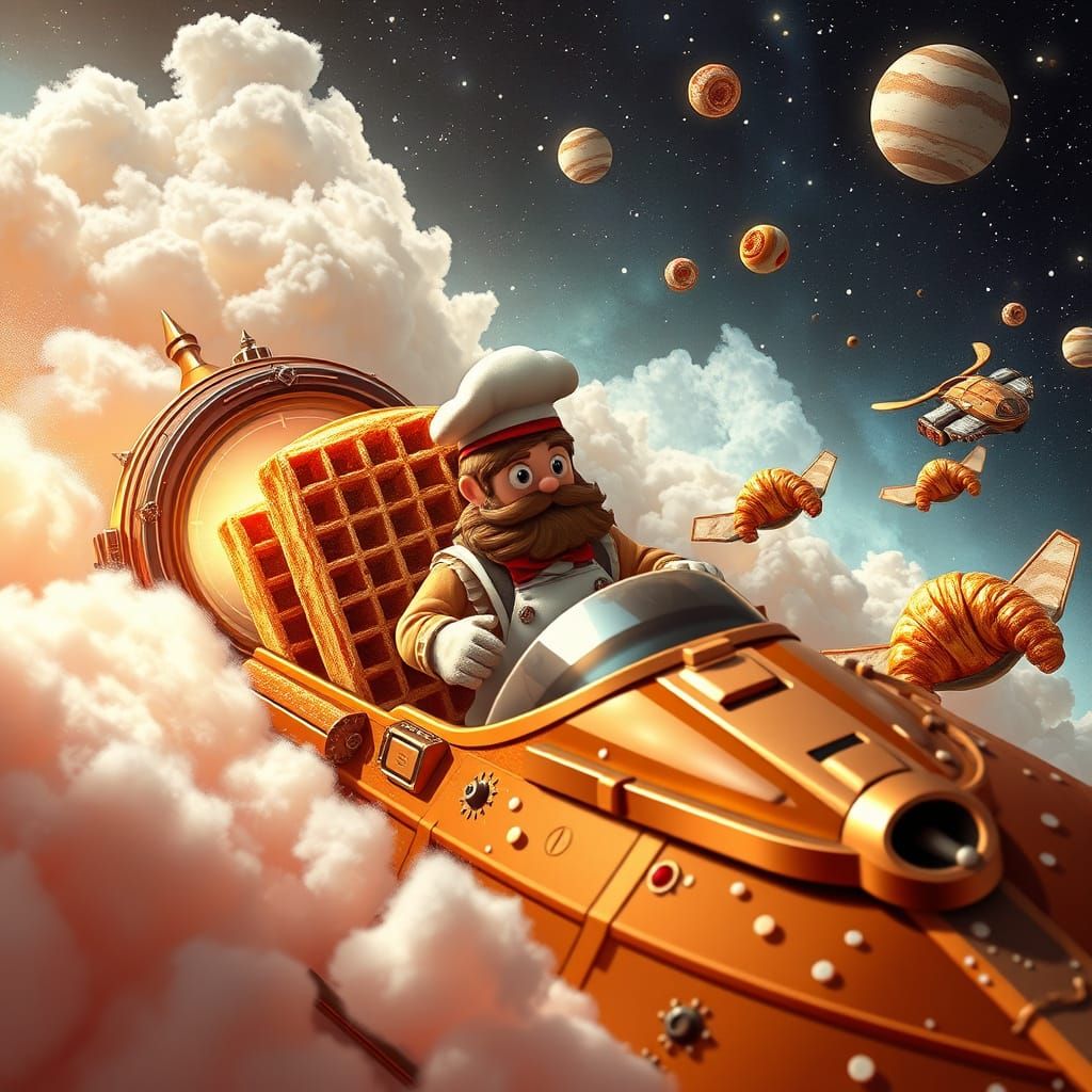 Waffle Space Chefs Navigate Nebula of Cotton Candy and Sprin...