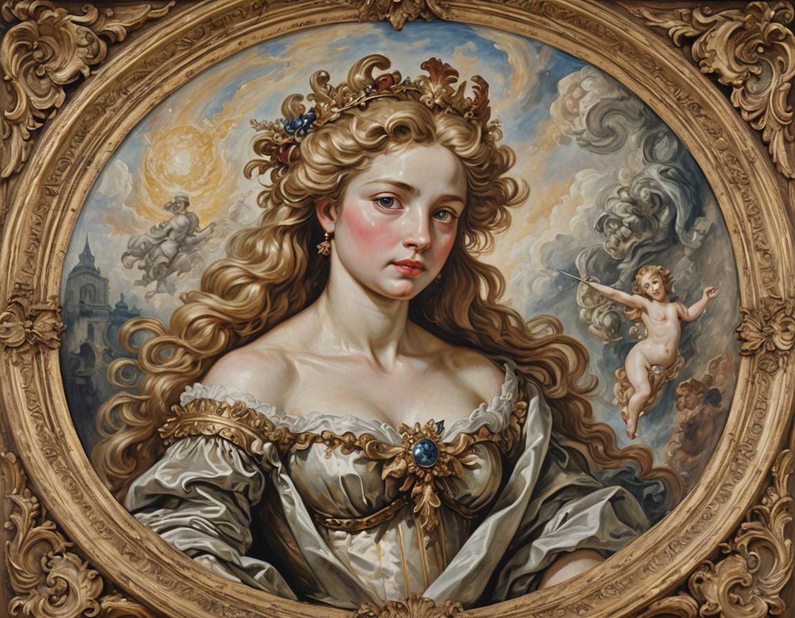 Venus Painting in Baroque Style