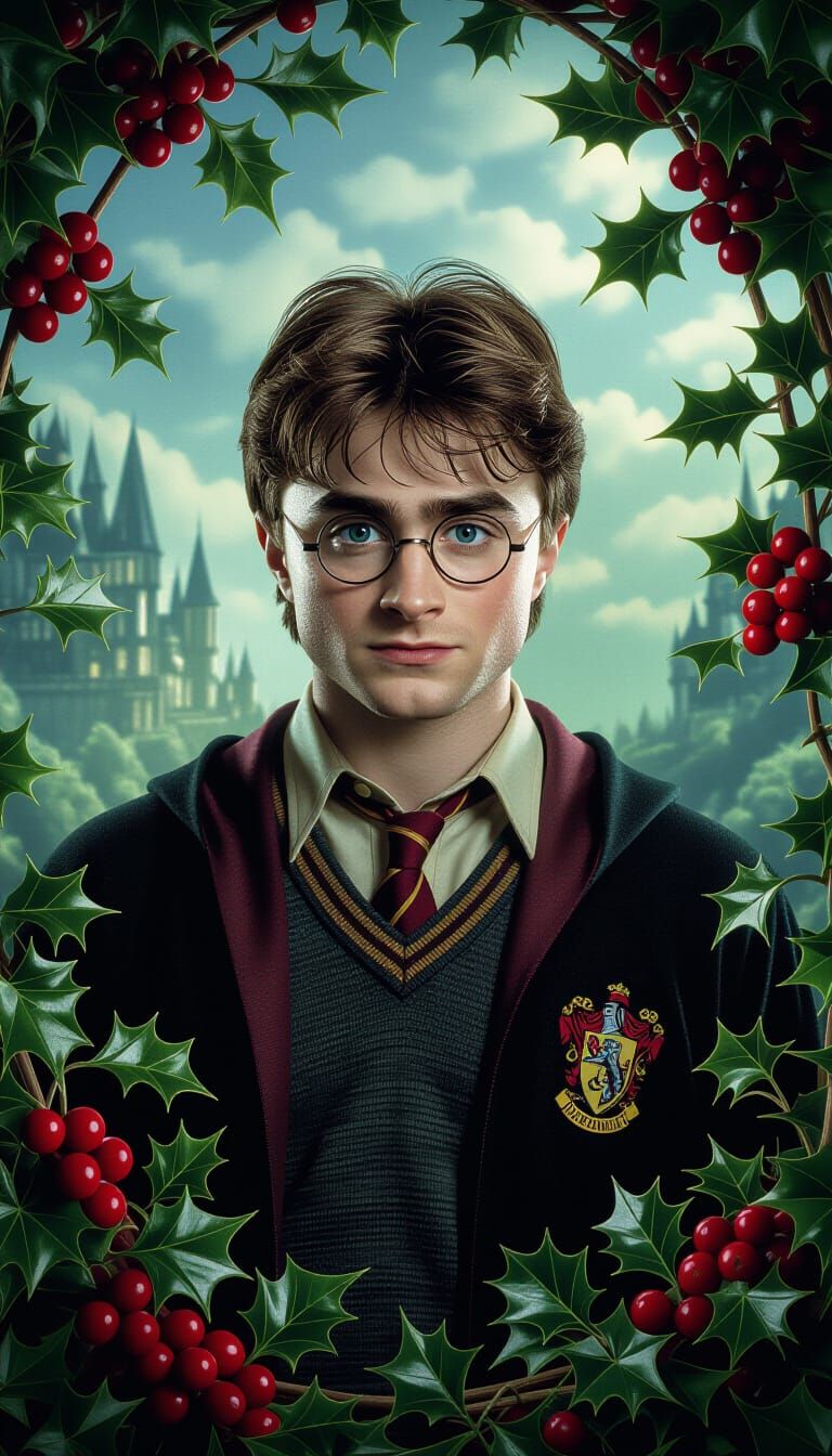Harry Potter's Christmas at Hogwarts in 3D Style