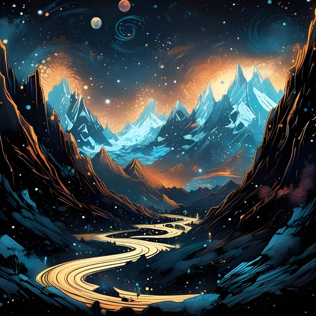 Abstract Dreamscape Generated by AI