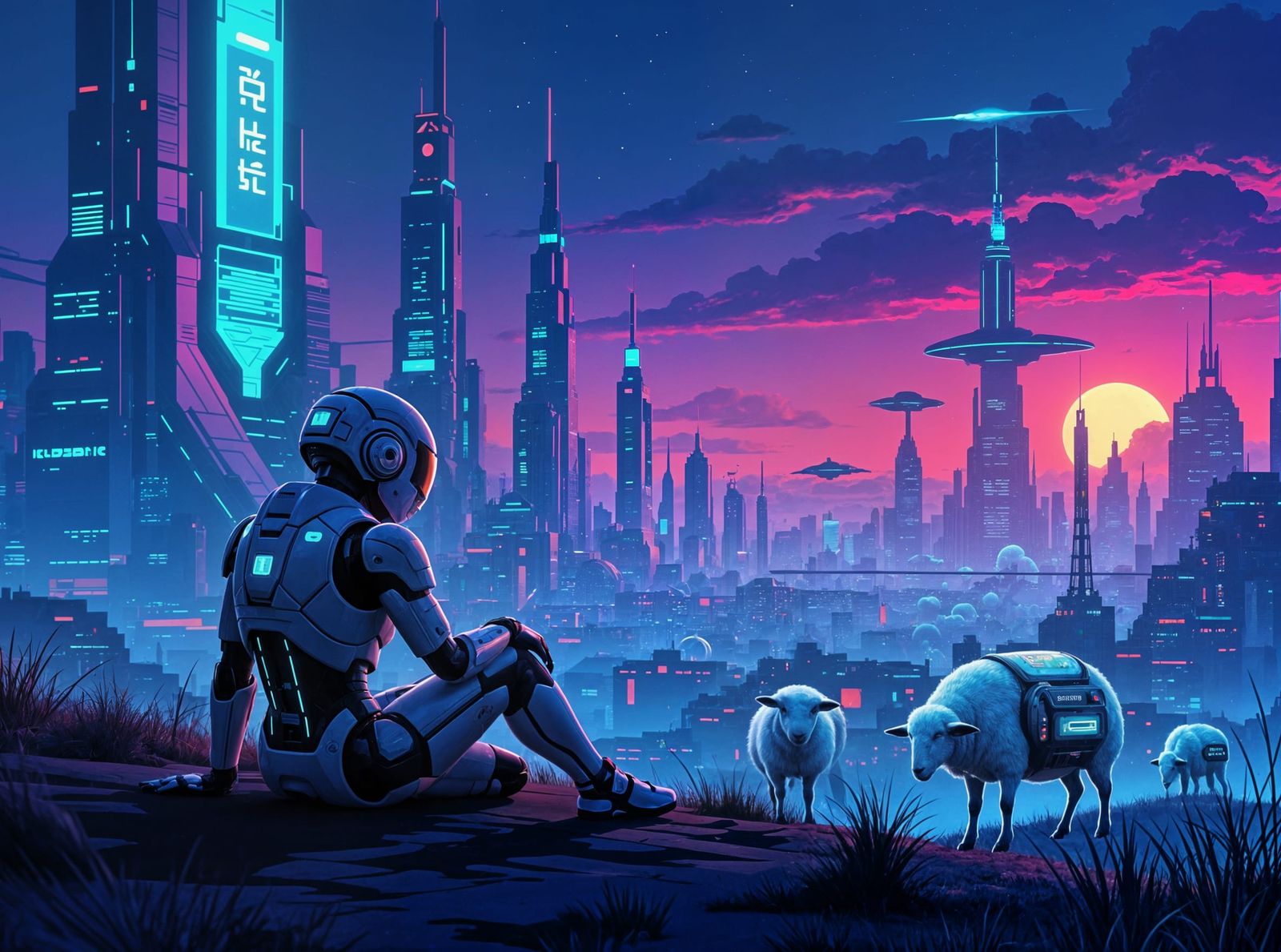 Android Dreams of Electric Sheep: A Sci-Fi Vision