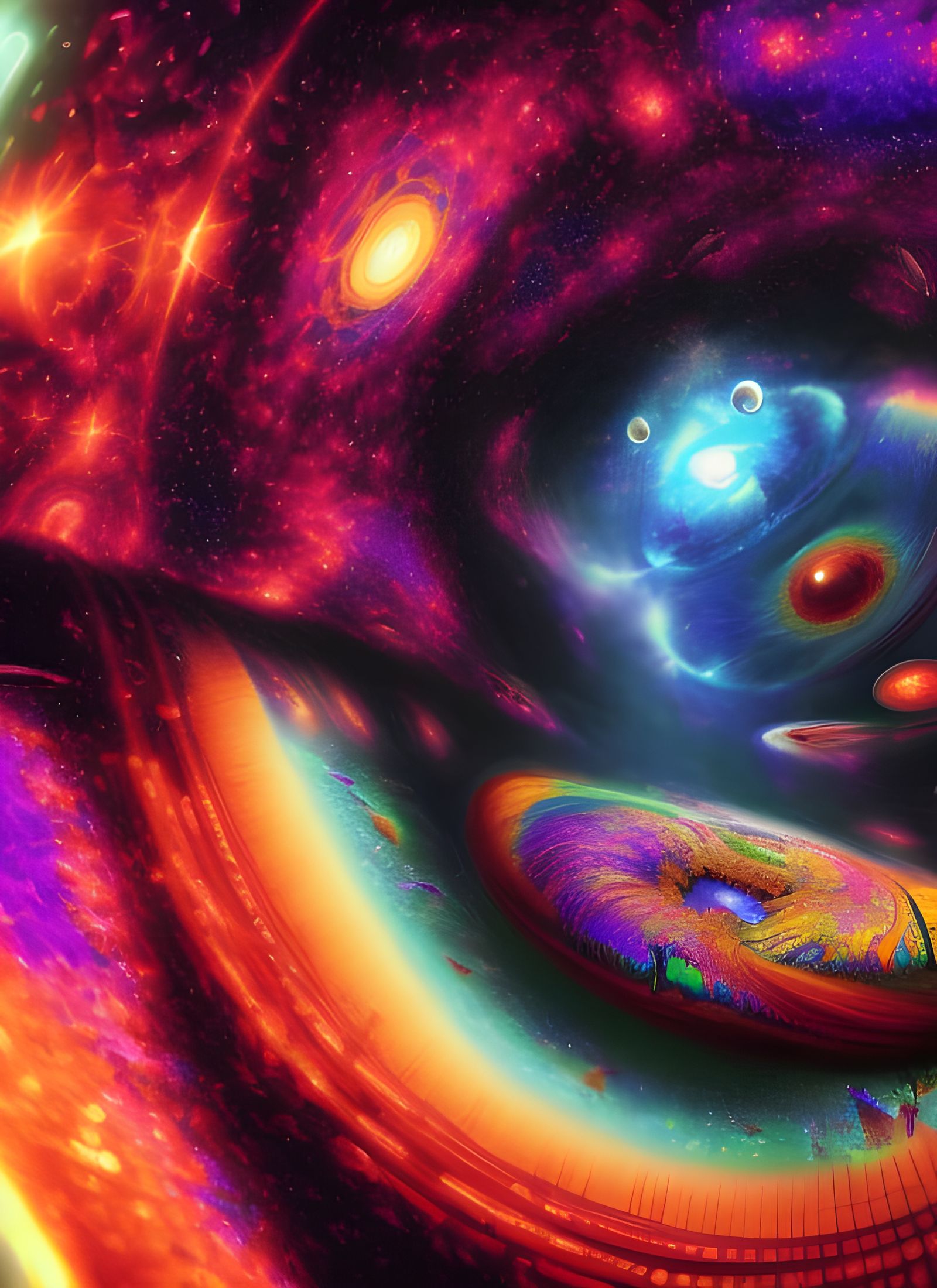 Psychedelic Trip Through a Supermassive Black Hole