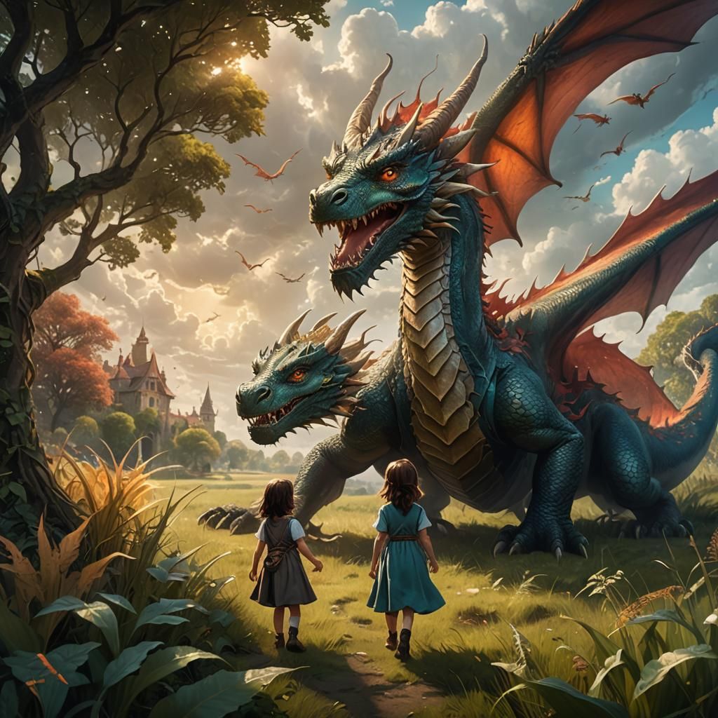 Fantasy Field Adventure in Vibrant Colors