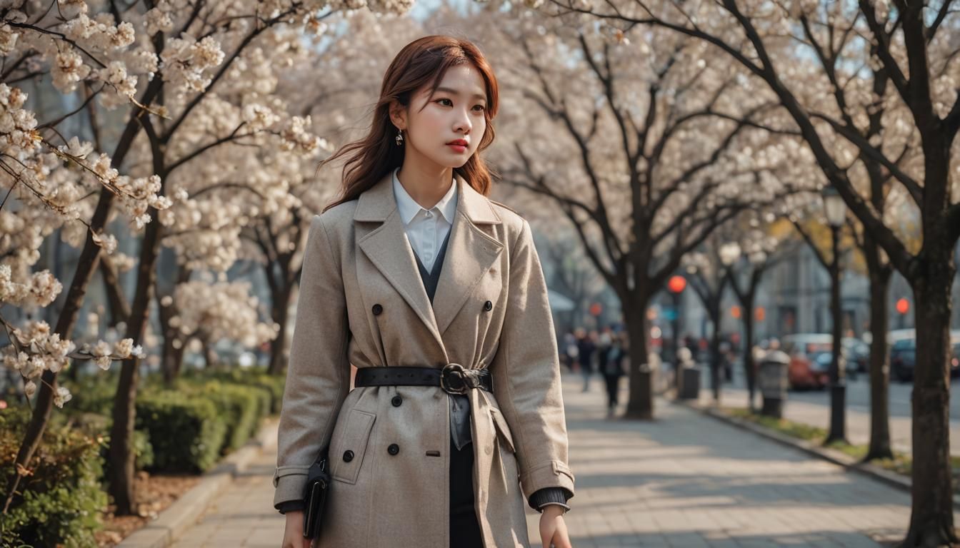 Professional Full-Body Model Photography with Bokeh