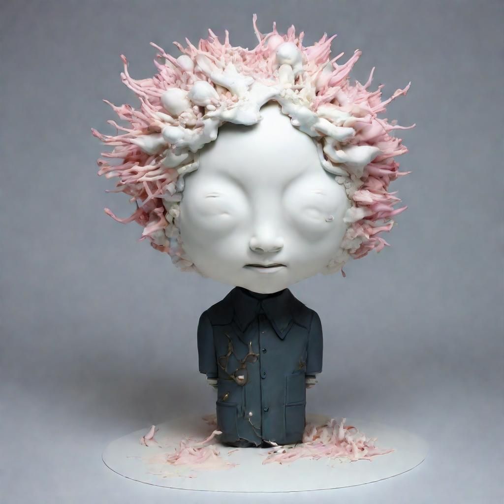 Marshmallowpunk Glitch Creature in Pop Art Style