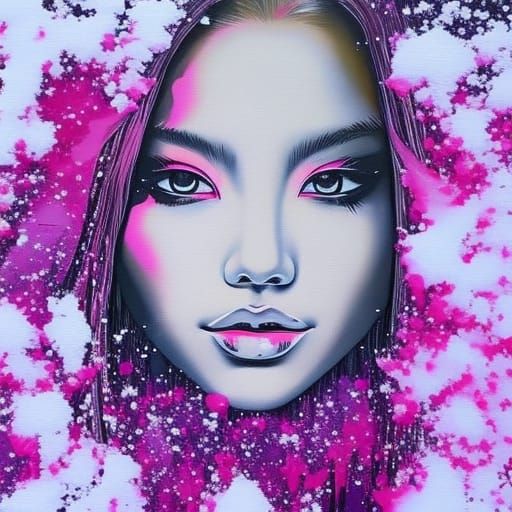 Winter in France: Graffiti Art of a Woman