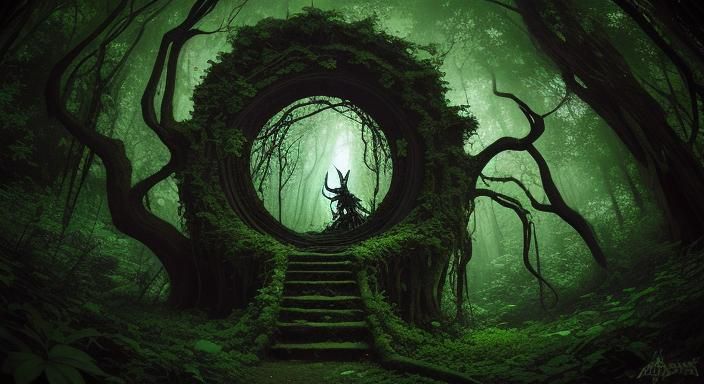 Enchanted Portal in Whimsical Liliputh Castle