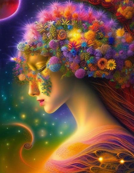 Surreal Jungle Birth: Dynamic and Detailed Art