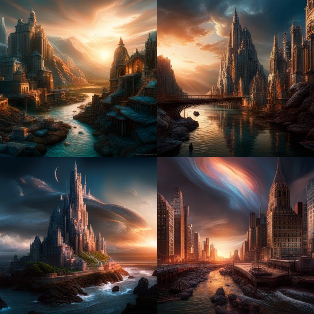 Neural Network Backpropagation: Digital Matte Painting