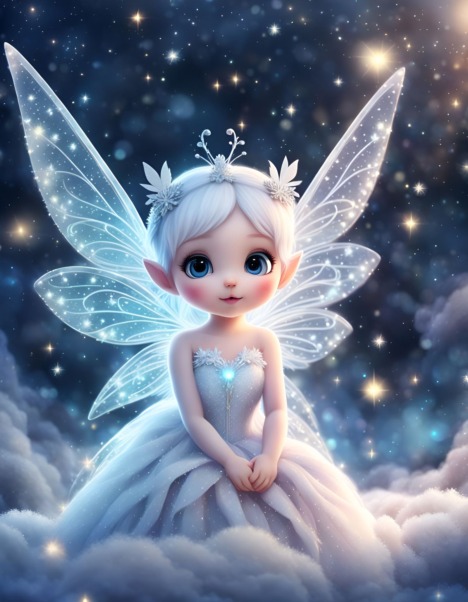 Ethereal Ice Fairies in a Winter Wonderland