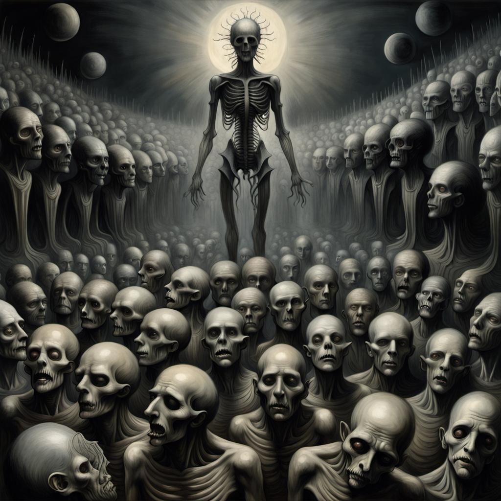 Nightmarish Existential Horror Art