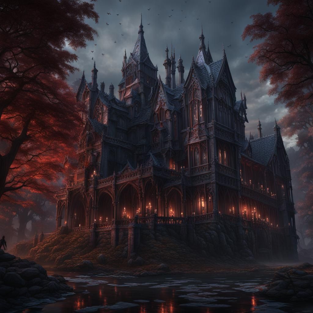 Vampire Knight in Detailed Matte Painting