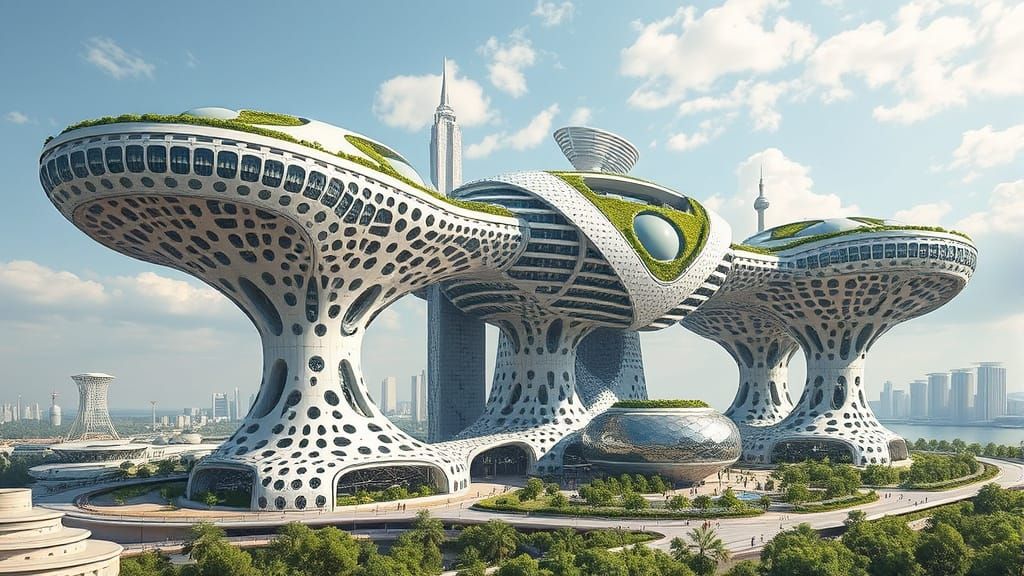 Sustainable Futuristic Cityscapes in Urban Megastructure Des...