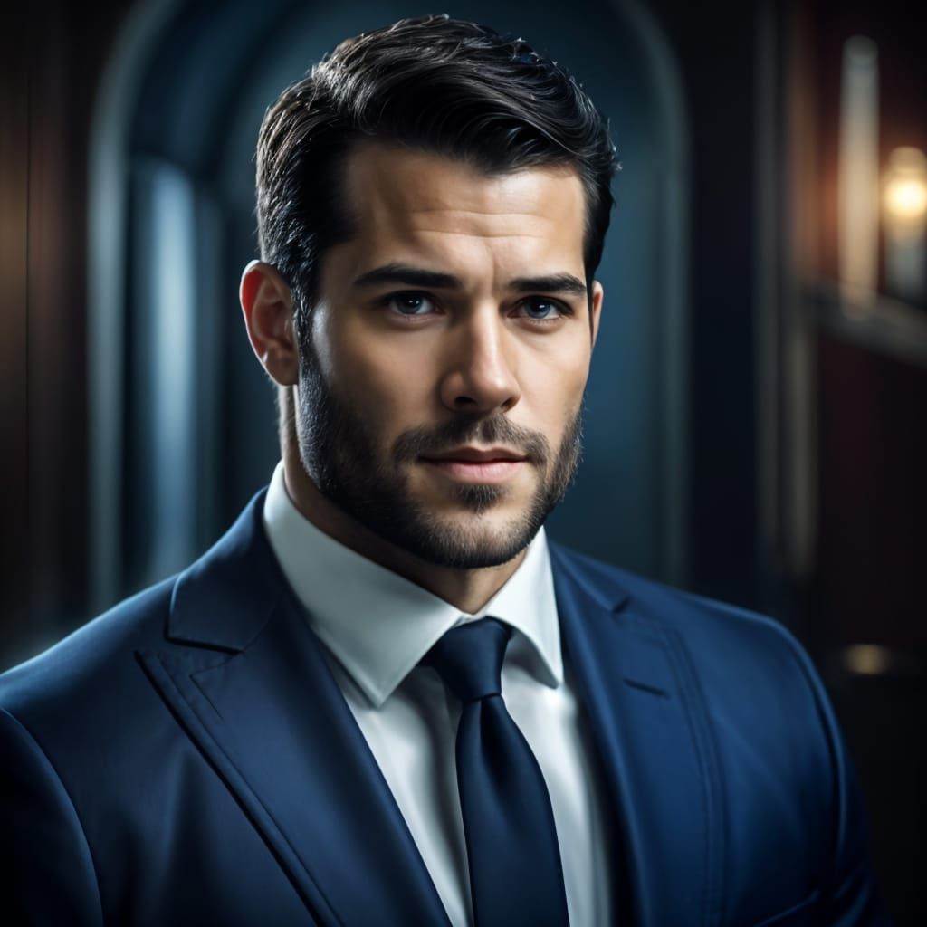 Sharp Focus Image of Dark Brown Beard Stubble