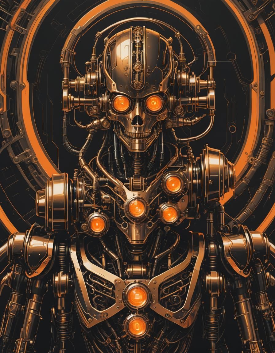 Advanced steampunk robot design