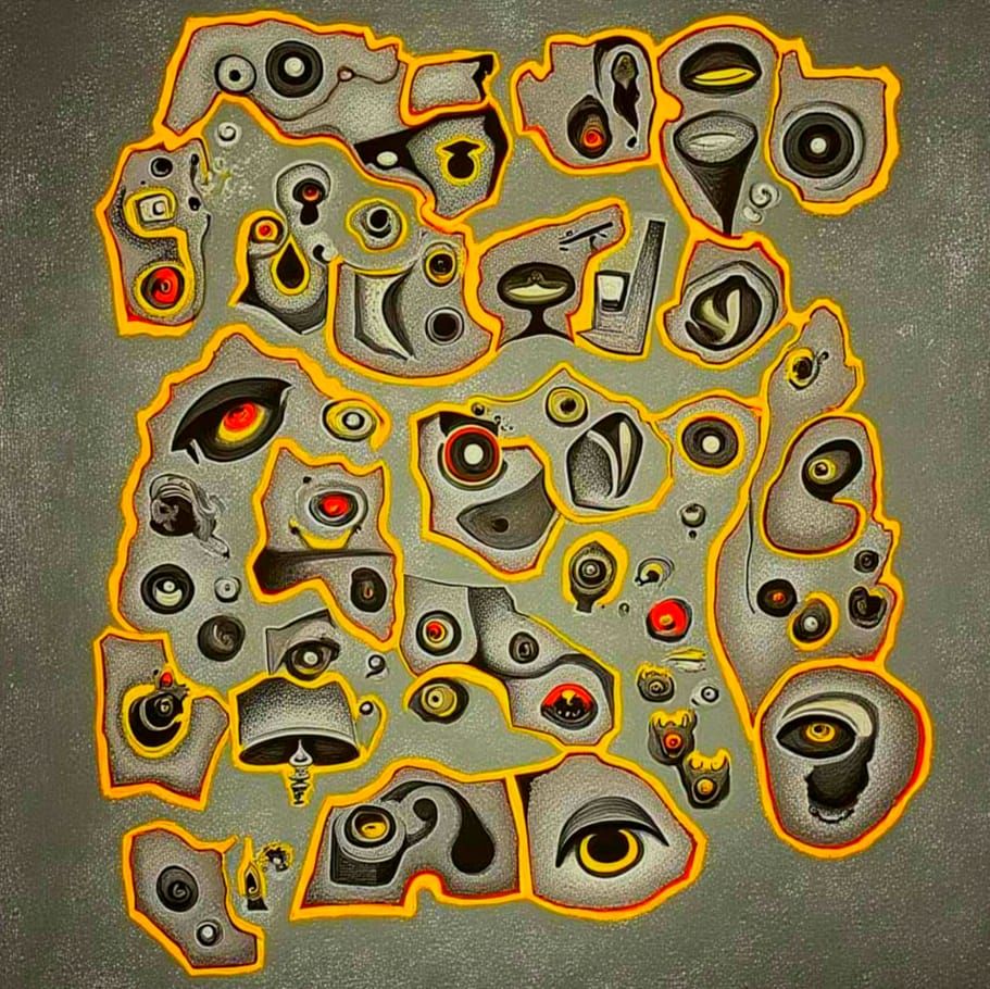 Gustav Klimt-Inspired Silver Artwork