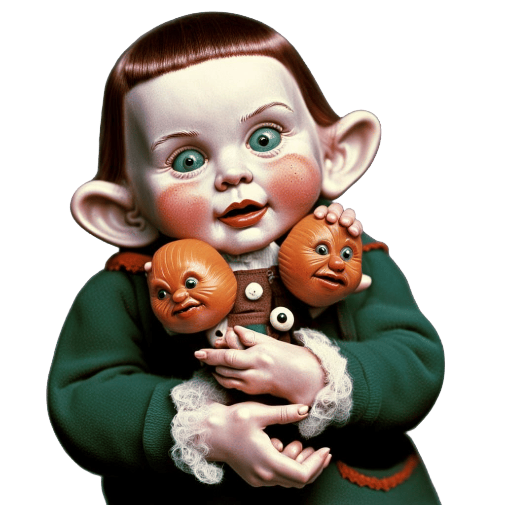 Creepy Boy Doll w/Creepy Tomato Maracas