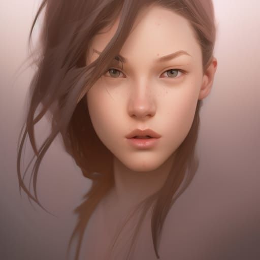 Hyperdetailed Portrait of a Gen Z Girl