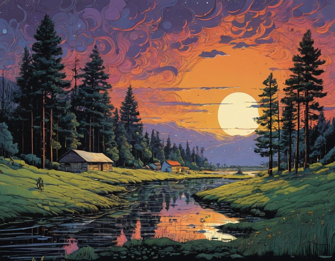 AI Image Inspired by Tom Lea and James R. Eads Styles