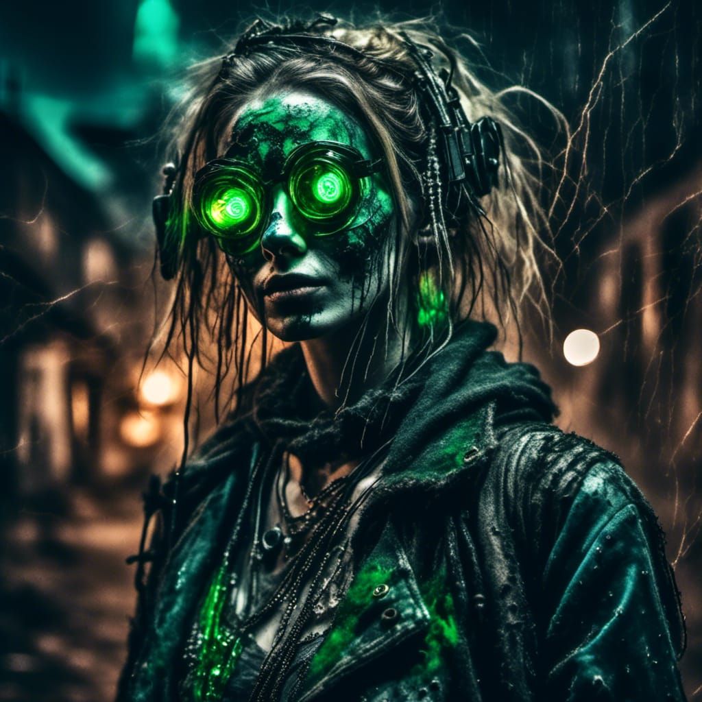 Zombie Cyborgs in Dystopian Trashpunk Wasteland