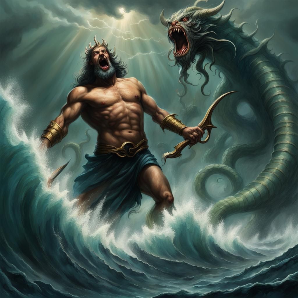 Poseidon summons a terrifying demonic sea monster to punish Odysseus.