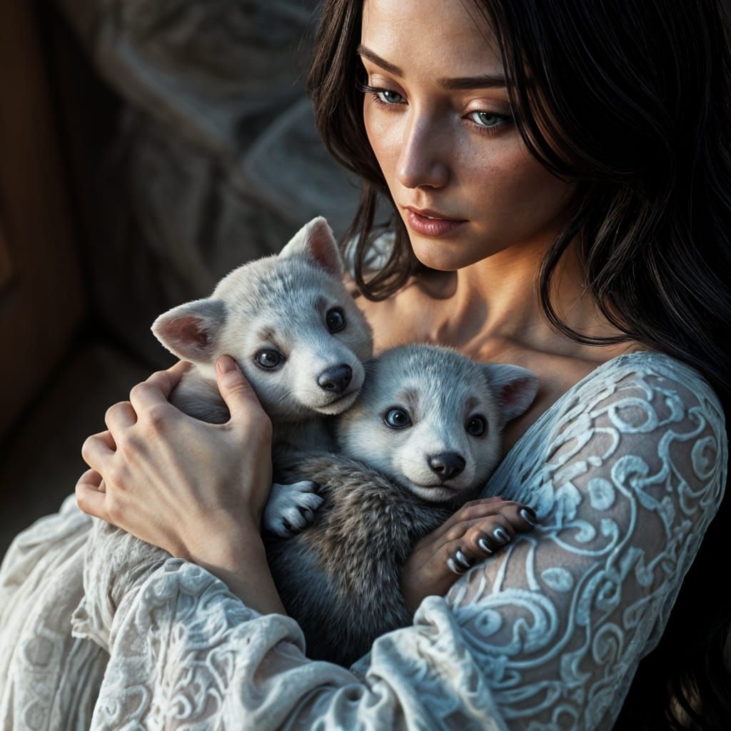 A Motherly Figure Cares for a Koala in a Stunning 3D Environ...