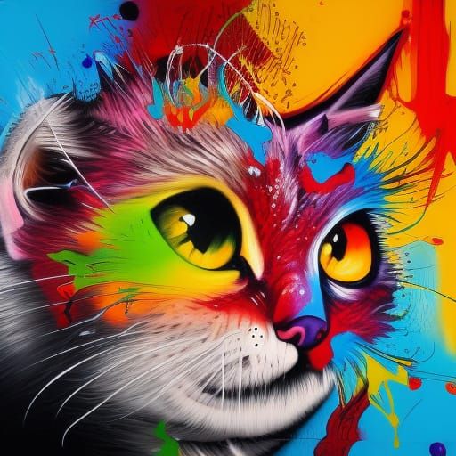 Garfield Graffiti Art in Street Art Style