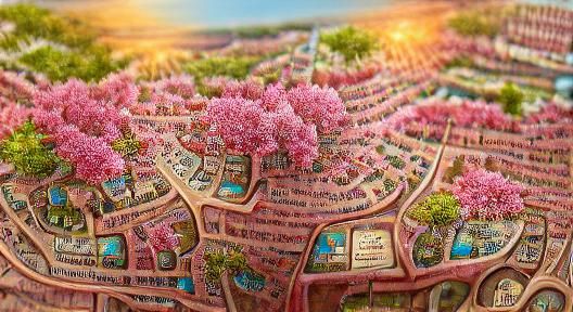 Detailed 3D Map of a Forest Neighborhood