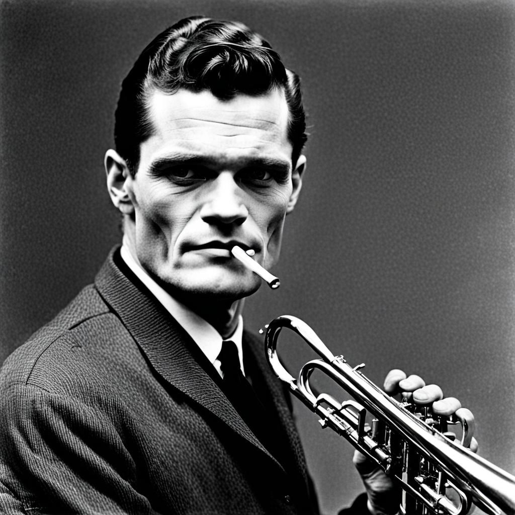 Stylized Portrait of Chet Baker