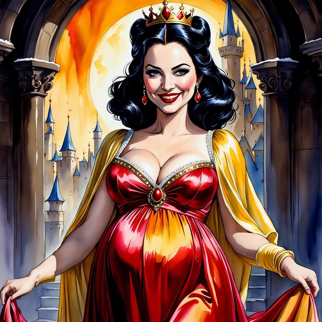 Cute pregnant Evil Queen